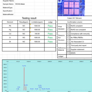 Máy đo chuẩn RoHS XF-T7 | RoHS Analyzer - Halogen Tester 2 Report RoHS Analyzer